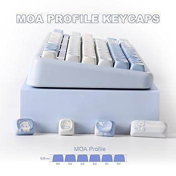 Amazon.com: YUNZII 132 Keys MOA Keycaps, Dye-Sublimation PBT